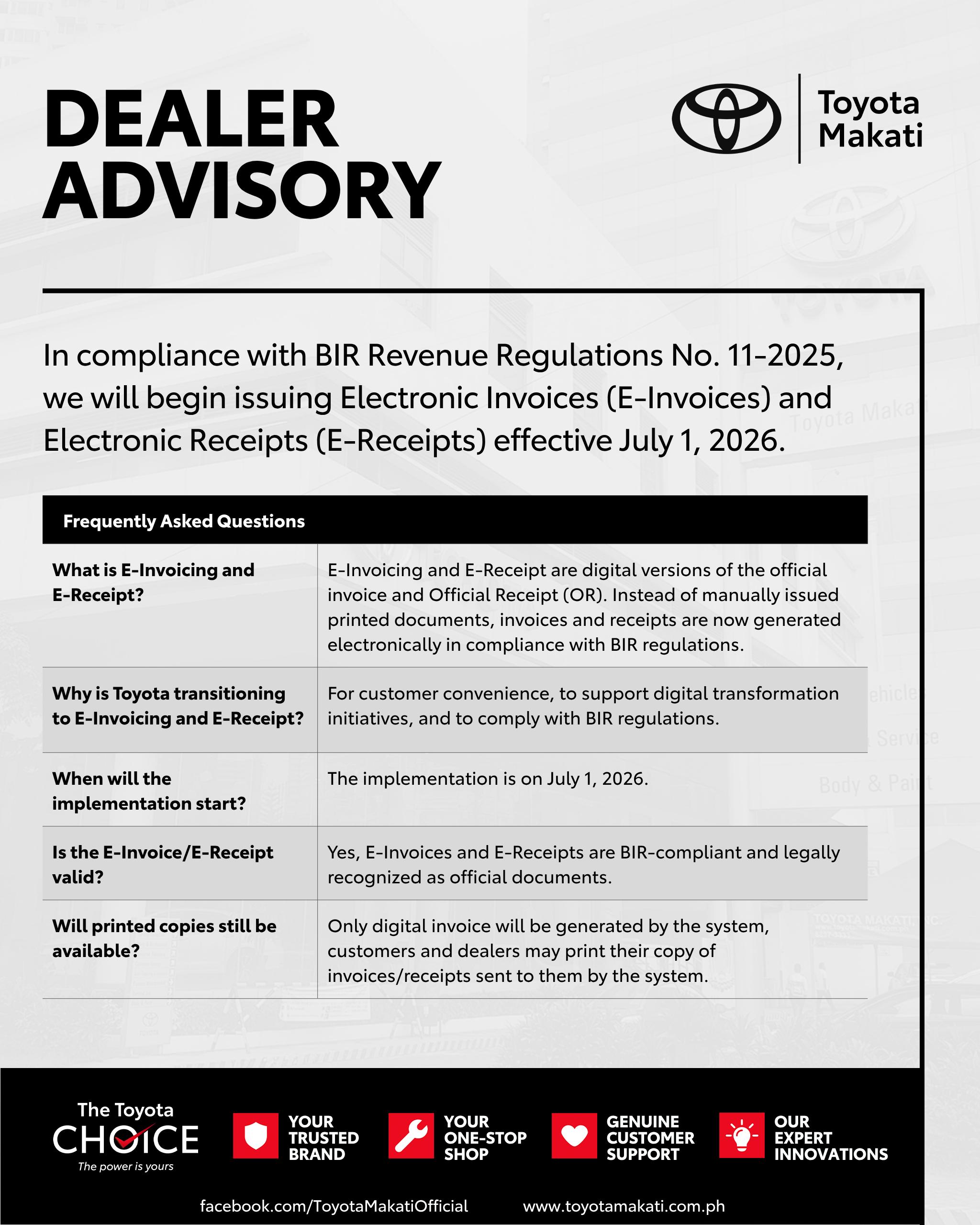 FAQs - BIR E-Invoicing and E-Receipt